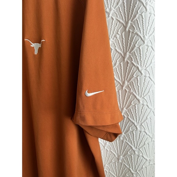 Nike Dri-Fit Texas Longhorns Burnt Orange Golf Polo Mens Size 2XL - Picture 3 of 8